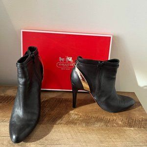 Authentic Coach High Heel Ankle Booties size 10